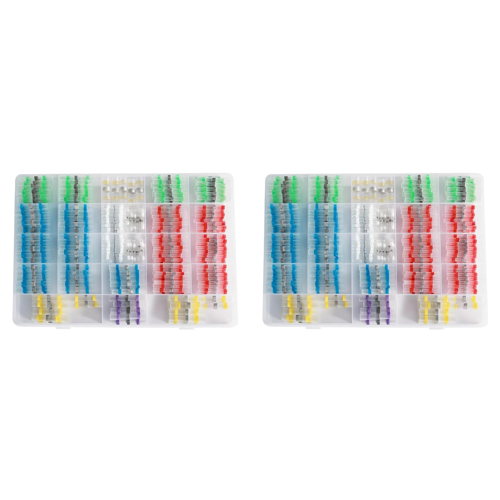 800pcs Solder Connectors with Heat Shrink Waterproof Electrical Docking Joints for Sealing Wire Connections Terminal