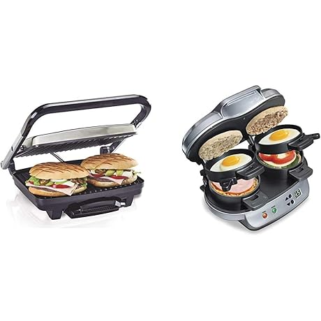 Hamilton Beach Dual Breakfast Sandwich Maker with Timer (25490A)
