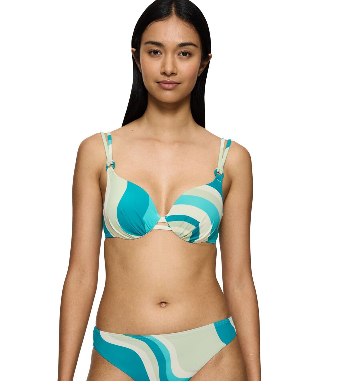 Triumph Women's Summer Mix & Match Wp 02 Pt Bikini top, Blue-Light Combination, 36