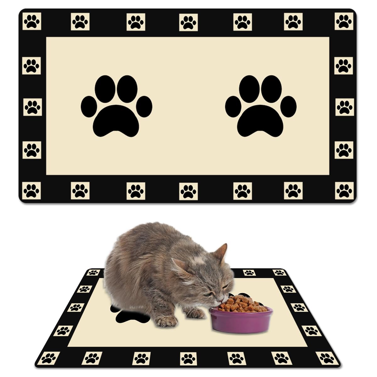 tapis de gamelle silicone chien chat