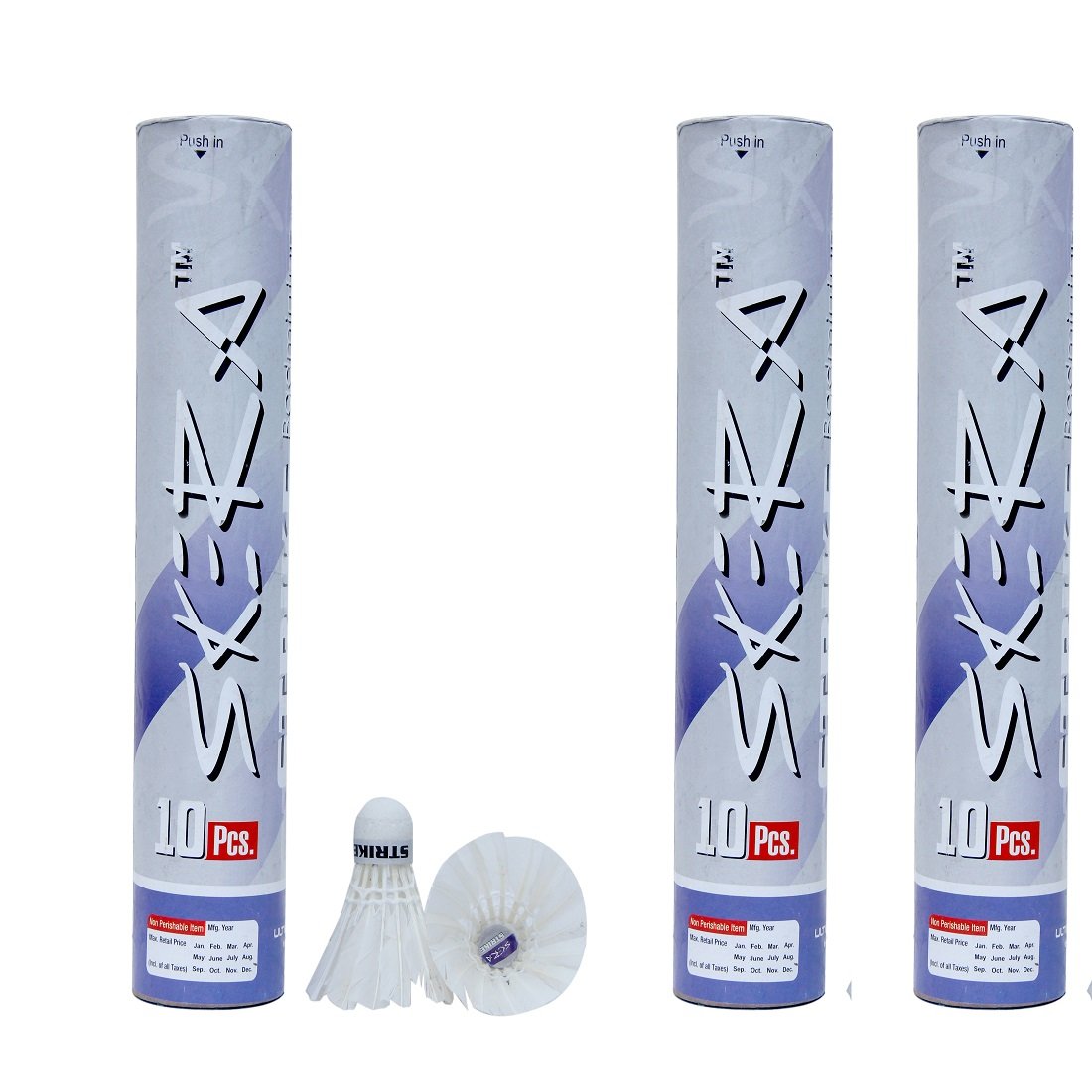 KES Badminton Volants – Pack De 10 Coqs En Plumes D'Oie Premium Pour Entraînement Et Matchs Intérieur/Extérieur