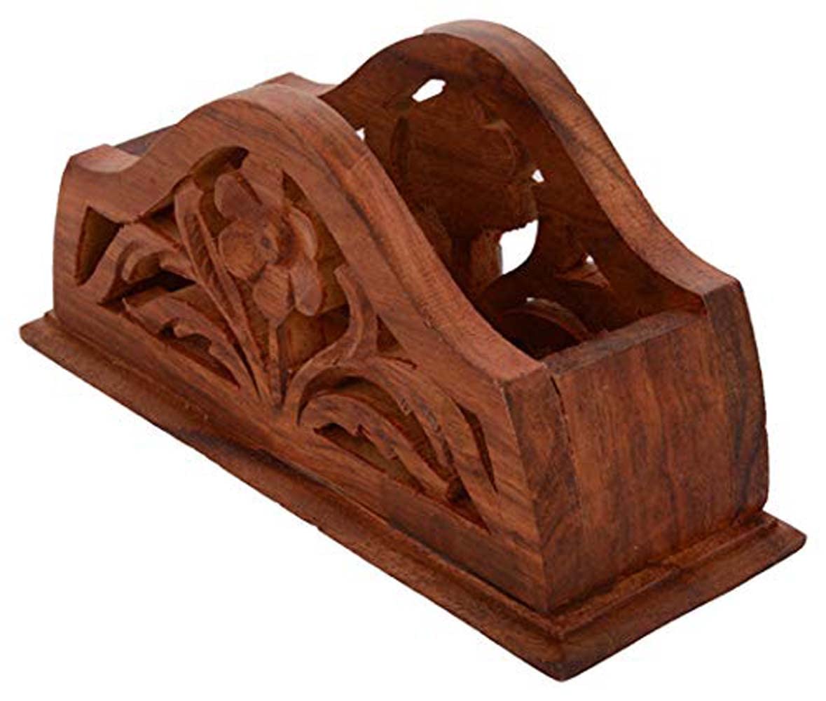 Buy Zyntix Wooden Handmade Tissue Holder, Paper Holder, Multi Holder