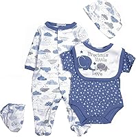 Vista 1 de Reborn Dolls - Ropa de bebé niño de 5 piezas, ropa de elefante para muñecas recién nacidas de 20 a 22 pulgadas
