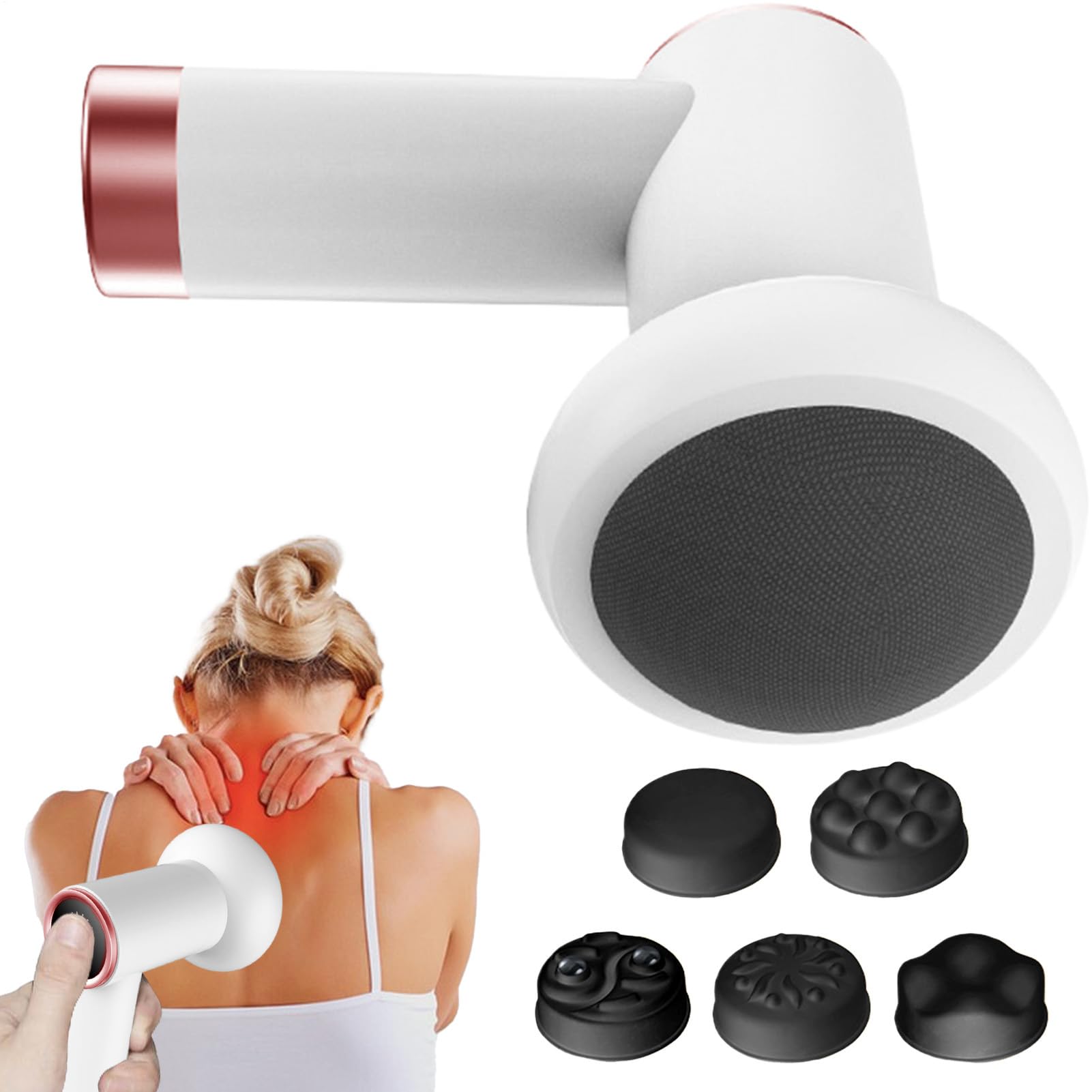 Masajeador Anticelulítico Masajeador Reductor De Celulitis | Rodillo Eléctrico Modelador con 5 Cabezales para Masajes en Abdomen, Espalda, Muslos y Piernas