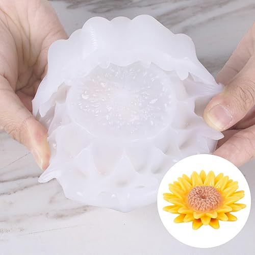 Miniatura 3 de Flower Silicone Molds, 3D Flower Molds Set Flower Fondant Silicone Mold for Soap Making, Candle Making, Epoxy Casting Resin Craft, Handmade