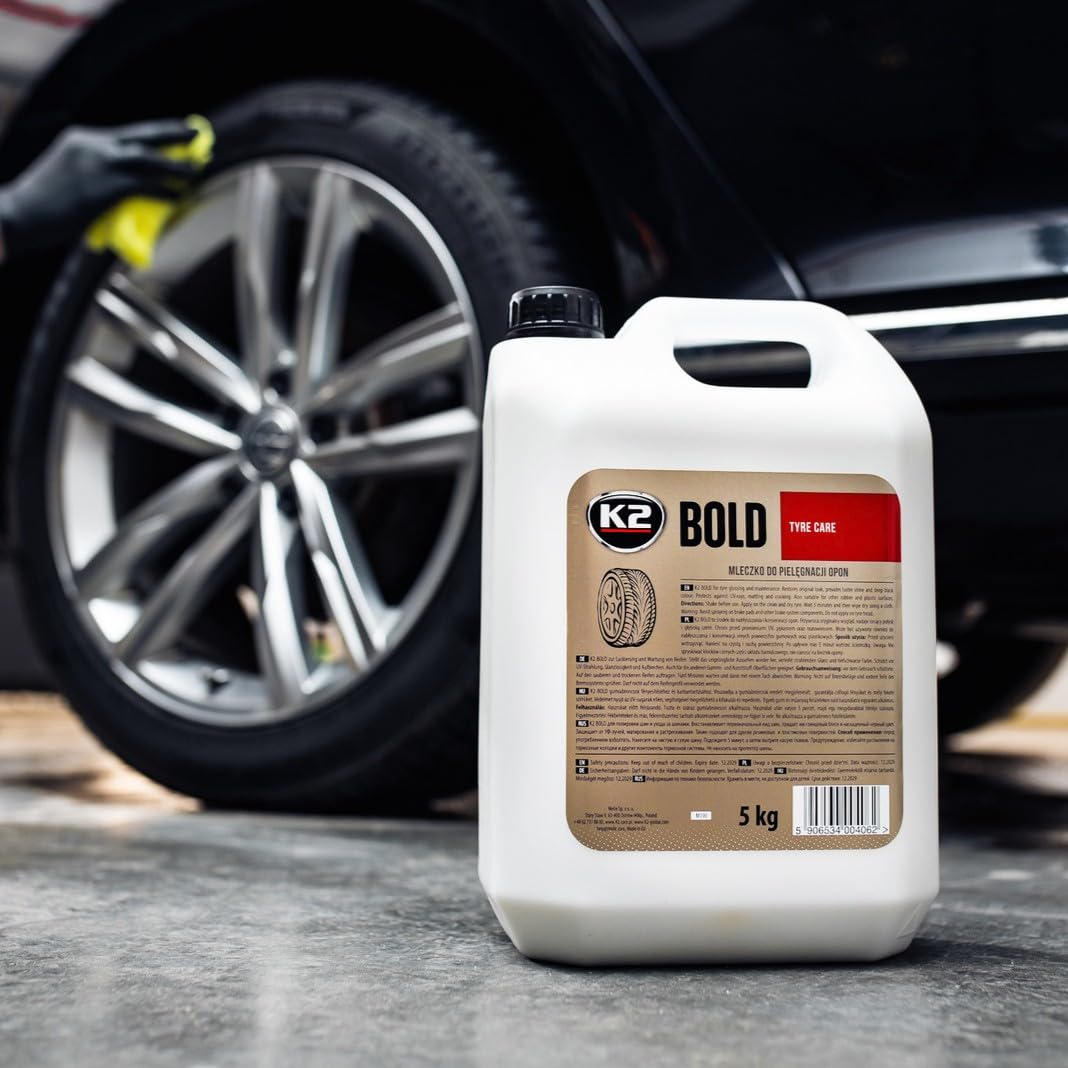 K2 Bold Acondicionador y Protector Abrillantador de Neumáticos Gomas de Exterior 5 litros
