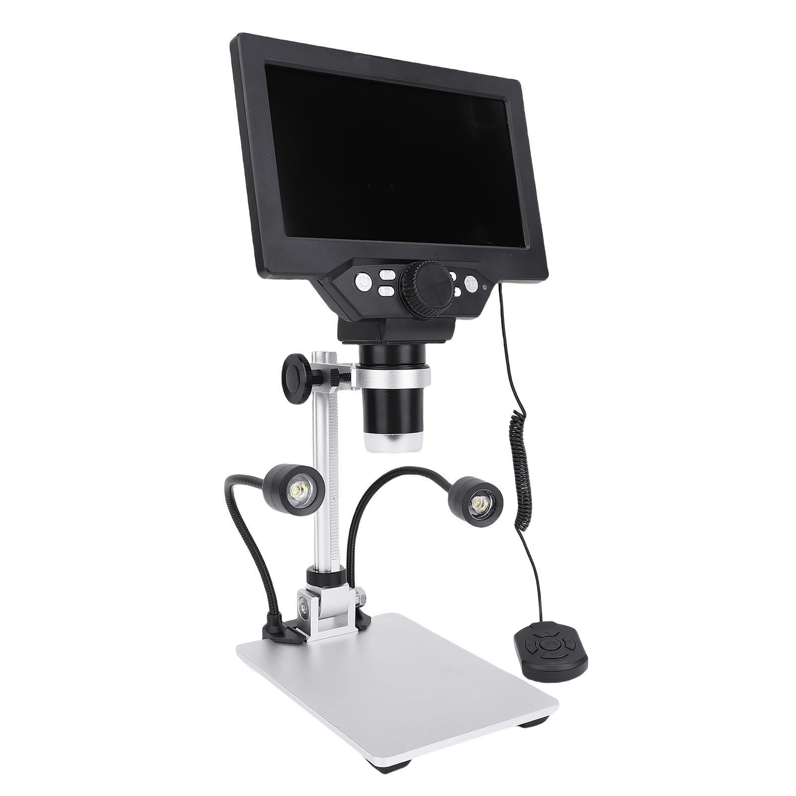 Generic 7-calowy Wyświetlacz HD 1200X 12MP 1080P Mikroskop Cyfrowy z Automatycznym Ustawianiem Ostrości do Naprawy Badania Naukowe dla Systemu Windows OS X