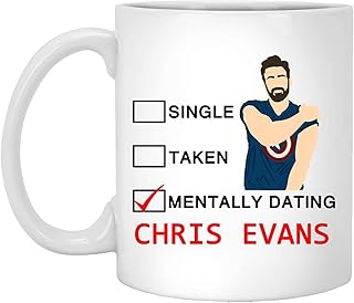 Mentally Dating Chris Evans, Chris Evans Fan, Chris Evans Gifts, Gift For Her, Gift For Friend, Gift For Best Friend, Chris Evans Mug 11oz