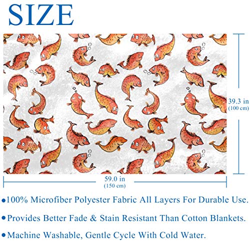Couverture chaude imprimé pêche en flanelle de qualité supérieure - 6