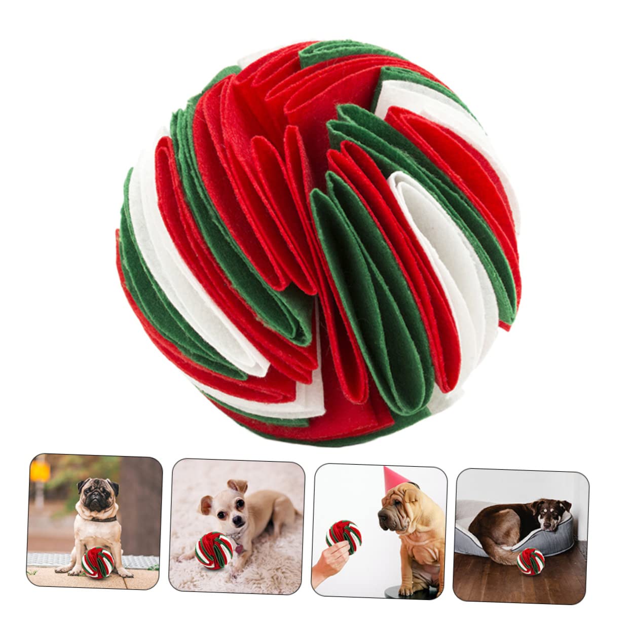 YARNOW 3pièces Jouet à Mâcher pour Chien Jouet De Dentition Stimule Intérêt Et Favorise Une Alimentation avec Compartiment pour Nourriture
