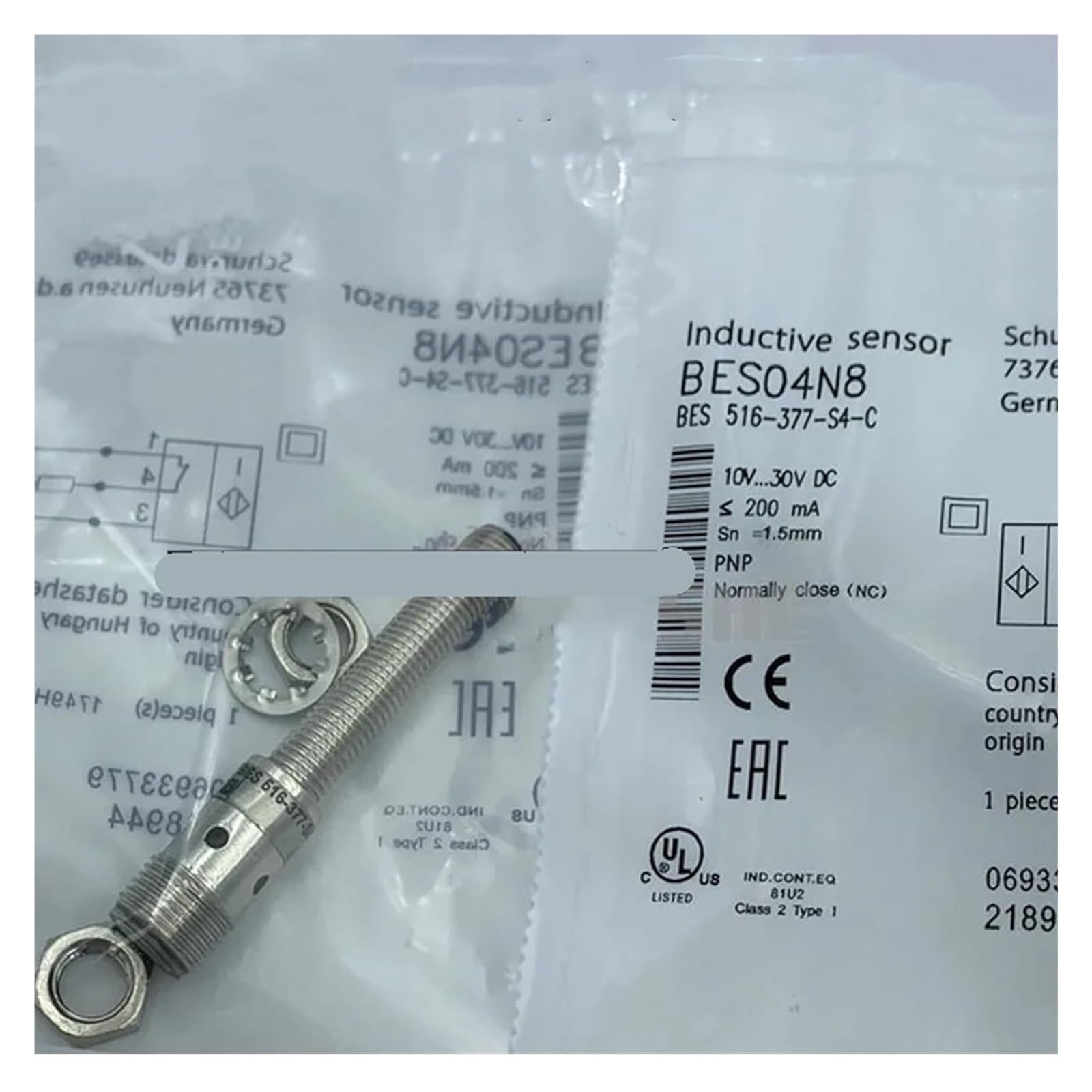 Capteur de proximité BES516-377-S4-C détecteur inductif cylindrique pour usine