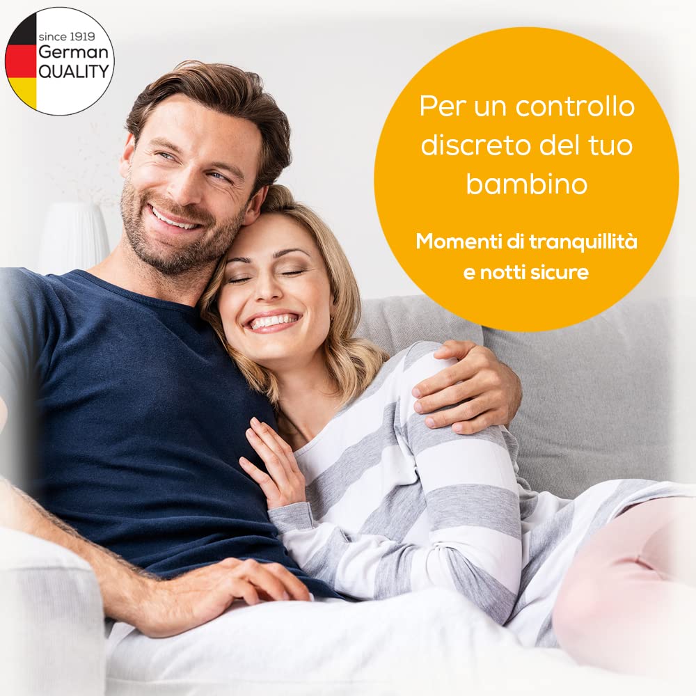Beurer BY 110 Babyphone Video Wi-Fi con Funzione di Visione Notturna a Infrarossi e Modalita ECO, Grigio
