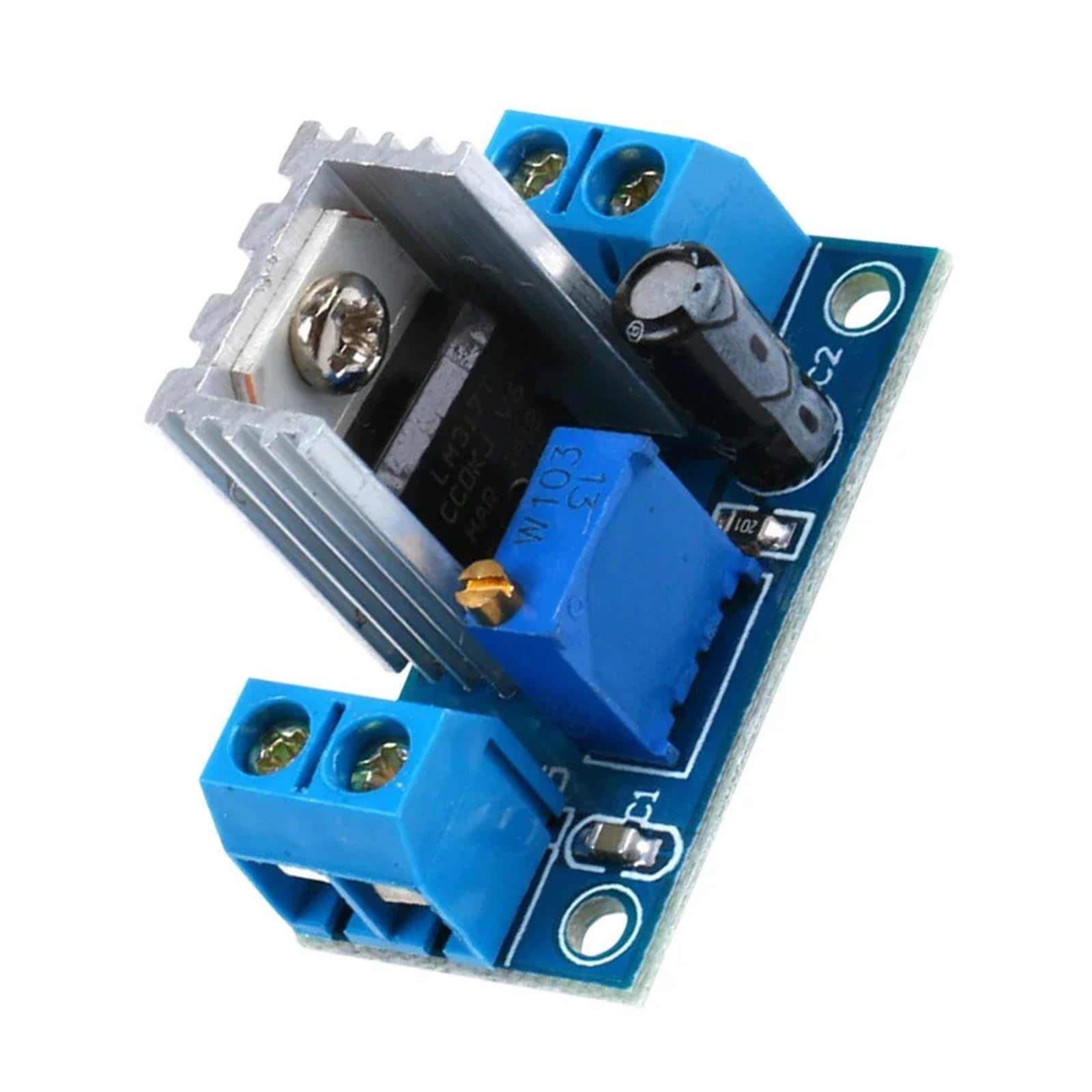 Regulowany regulator napięcia, zasilacz, reduktor napięcia LM317, konwerter DC-DC, wejście 4,5V-40V, regulator liniowy dla MP3, MP4 i PSP. (2 szt.)