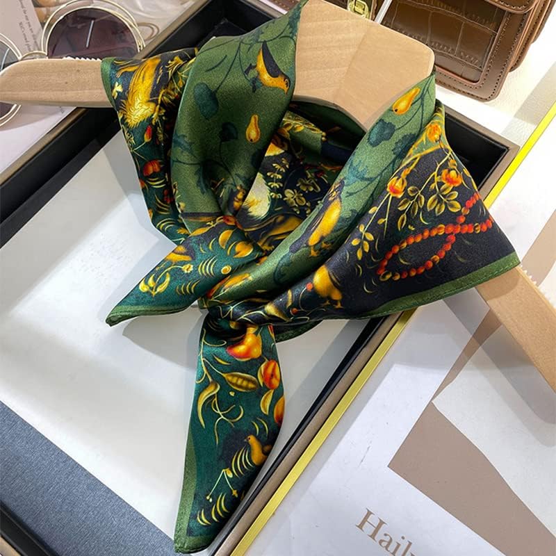 100% Mulberry Silk Scarf 25.6"x25.6" Square Women Neckerchief Headscarf - Lightweight Neck Scarf Gift Packed - Image 6