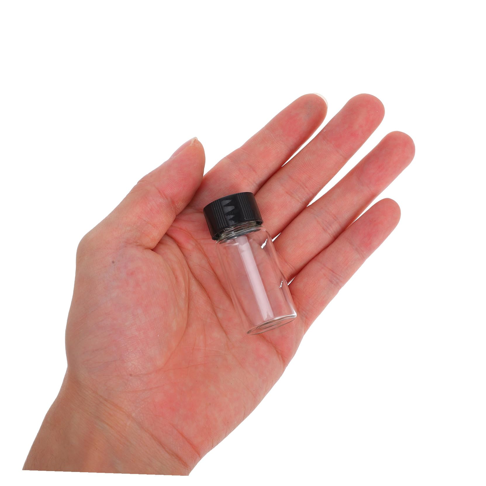 GALPADA 100pezzi Vetro Trasparente Fiale con Tappo Vite Contenitori di Vetro per Campioni Bottiglie di Vuote per Olio Essenziale Reagente e Cosmetici