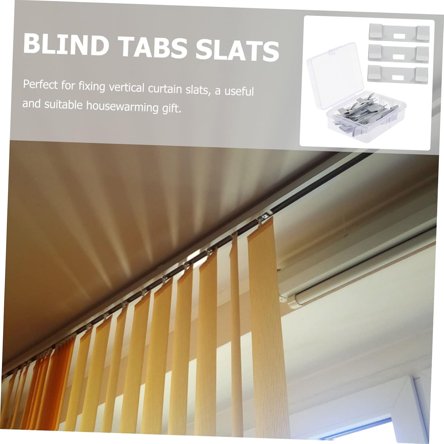 48pcs Vertical Blind Repair Tabs Clips for Easy Blinds Replacement Slats No Drill Repair Kit Stable Versatile Resistant