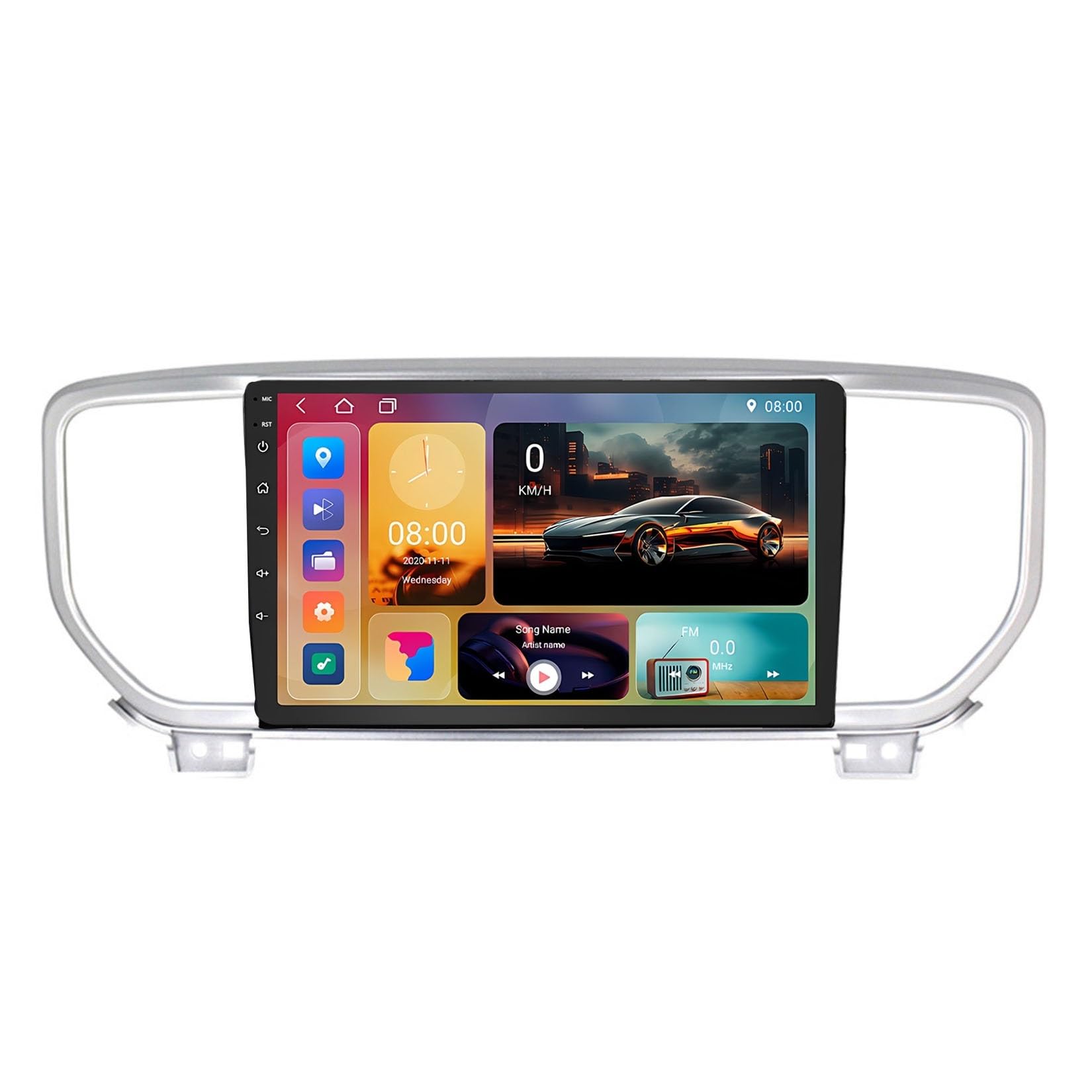 Autoradio Double DIN 9" pour KIA Sportage 4 2018-2021 | Android 15, Carplay sans fil, Android Auto, écran tactile, GPS navigation, WiFi, SWC commande volant(A,A1 1G+32G)
