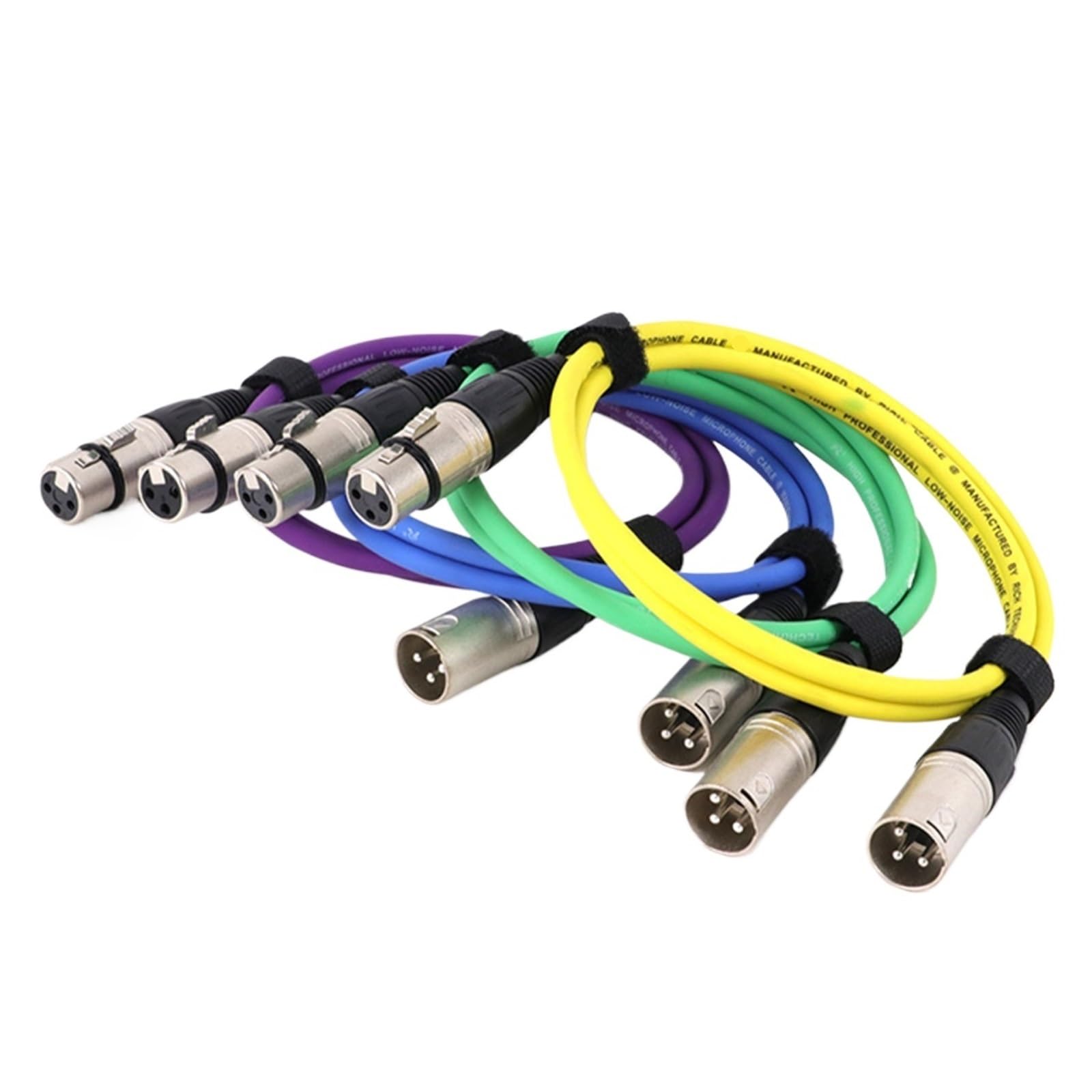 Cable de conexión de audio -Cables coloridos XLR macho a XLR hembra de 3 pines - Cable XLR balanceado for micrófono 0,3 M 1 M 2 M 3 M 5 M 8 M 10 M 15 M(Red,2m)