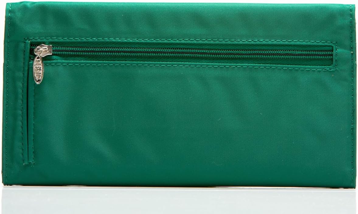 Big Skinny RFID Blocking Slimvelope Tri-Fold Checkbook, Holds Up to 40 Cards, Verdant Green - Image 2