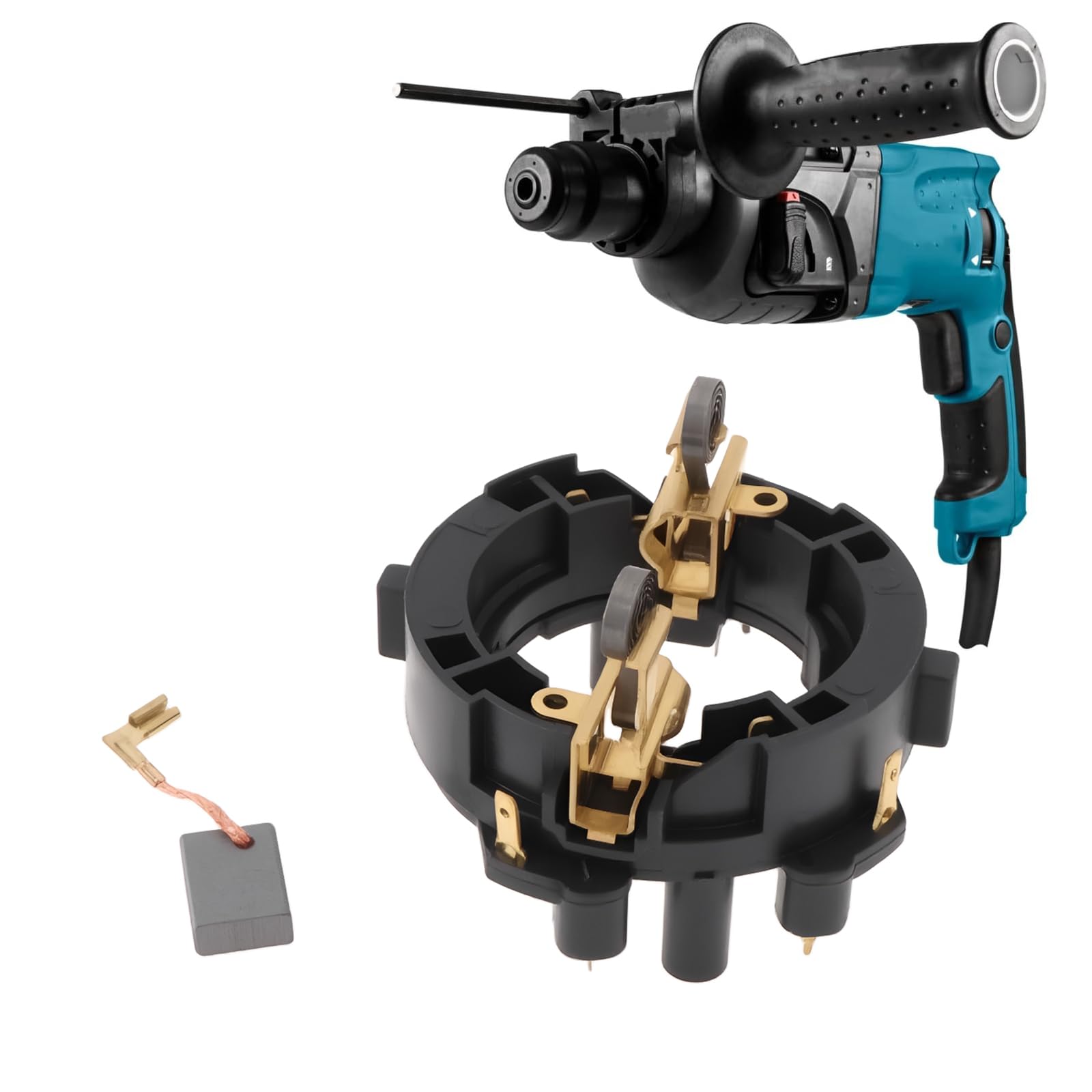 Create idea SDS Plus Rotary Hammer Brush Holder 638500-6 & CB325 Carbon Brushes Compatible with Makita HR2230 HR2460 HR2470 HR2470T - Image 4