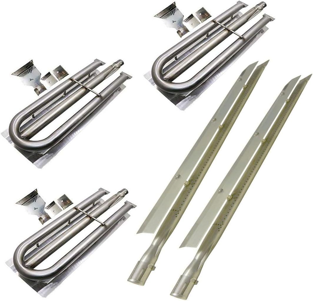 SA5481 (3-Pack) SA5381 (2-Pack) Burners U Shaped and Smoker Pipe Burner for Viking VGBQ030-2T, VGBQ0302TLSS, VGBQ0302TNSS, VGBQ300-2RE, VGBQ300-2RT, VGBQ300T