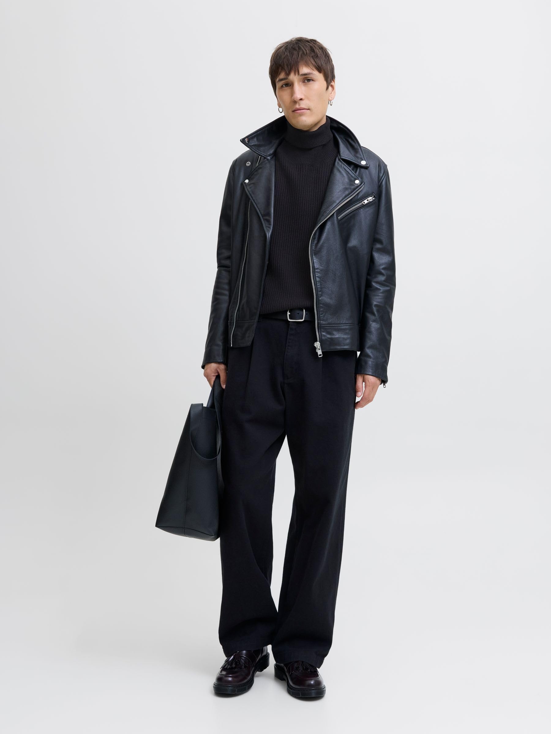 JACK & JONES Jjpannel Knit Roll Neck Aw25 Jjpannel Knit Roll Neck Aw25 Uomo (Pacco da 1)