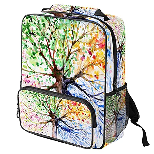 Sac de travail tendance à motif arbre quatre saisons pour vos trajets quotidiens