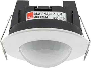 Detector de Movimiento para techos de Interior con área de detección de 360°, Modelo BL2-FT, 8 x 8 x 6,3 centímetros, Color Blanco (Referencia: 93317)