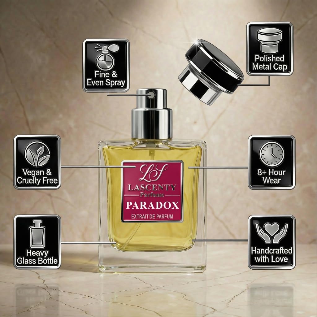 PARADOX Inspired by Paradoxe, Soft Floral Vanilla Amber Perfume for Women, Long Lasting Intense Fragrance with Strong High Projection, 50 ml EDP