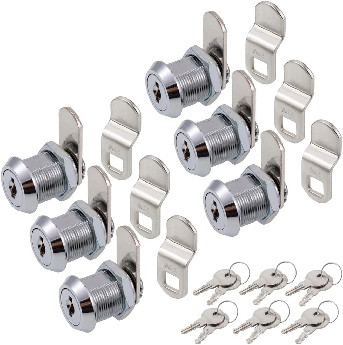 WOOCH Cam Lock, 5/8 Inch Keyed Alike Cam Locks Secure File