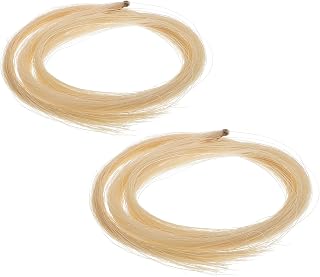 74cm Natural White Horse Hair for Violin Bow 2 Bundles Replacement String Parts Violin Bow Hair Accessories