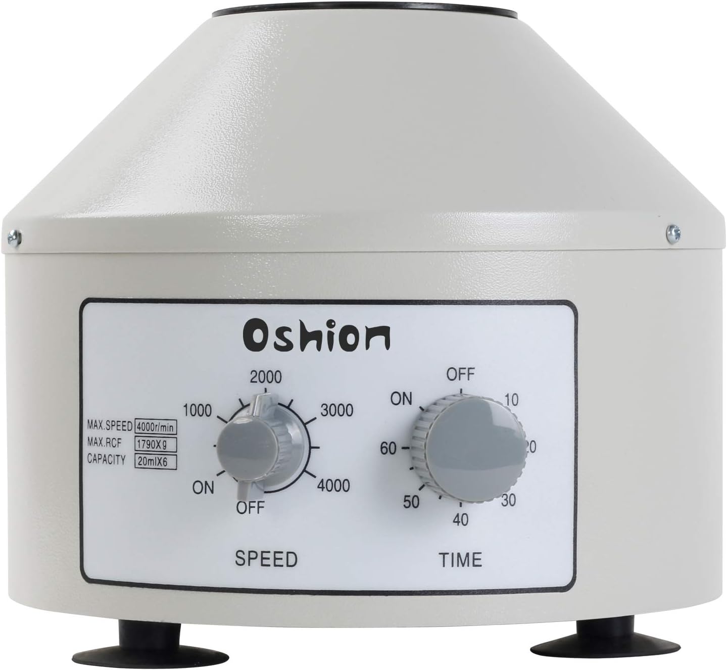 Electric Centrifuge Machine for Laboratory Medical Practice,Timer(0-60min) and Speed(0-4000rpm) Control Capacity 20 ml x 6 Tubes,110V Low Speed Portable Desktop Benchtop Centrifuge