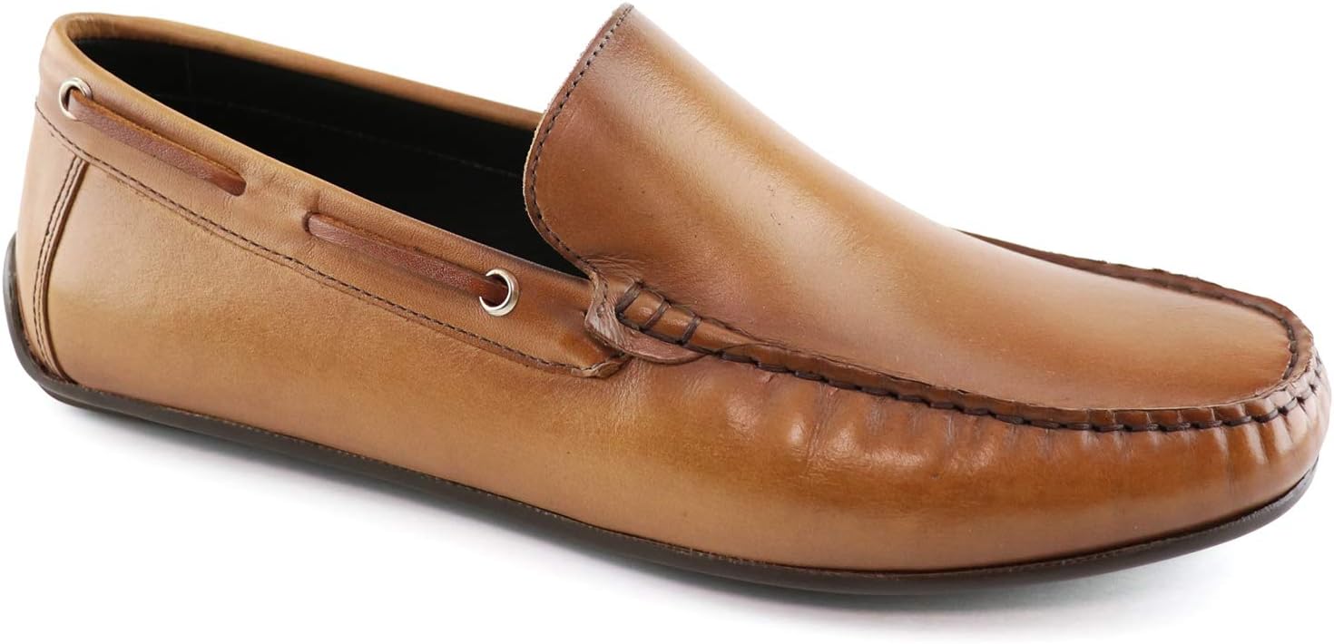 Men’s Genuine Leather Casual Slip On Venetian Loafers