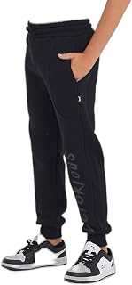 LANEY Unisex Çocuk Cepli Siyah Eşofman Altı