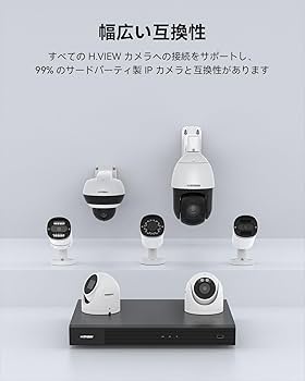 H.View 防犯録画機 4K 8MP 16CH H.265ビデオレコーダー Amazon.co.jp: H.View 防犯録画機 NVRビデオレコーダー4K 8MP 16