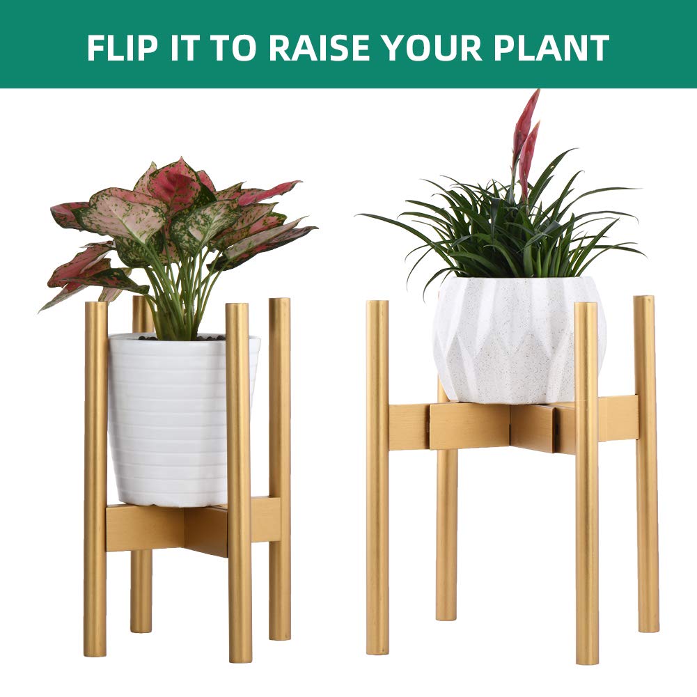 Buy Indoor Plant Stand Pack of 2, Stackable & Adjustable Plant Stands Indoor, 2 Tier Indoor