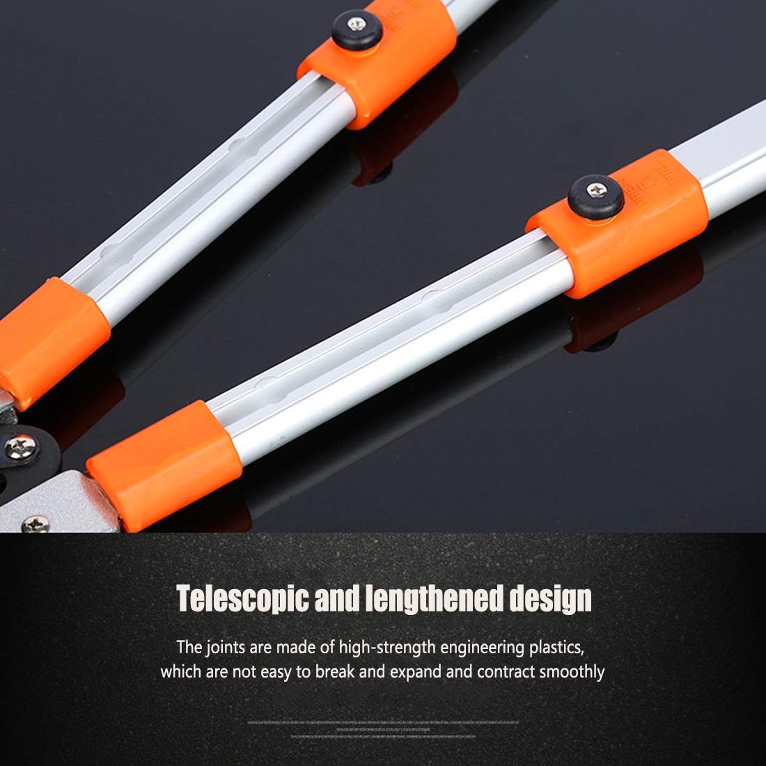 MRKU Tijeras de podar telescópicas con trinquete, Tijeras de podar de Mango Largo, Tijeras de podar para jardín, Tijeras de podar telescópicas