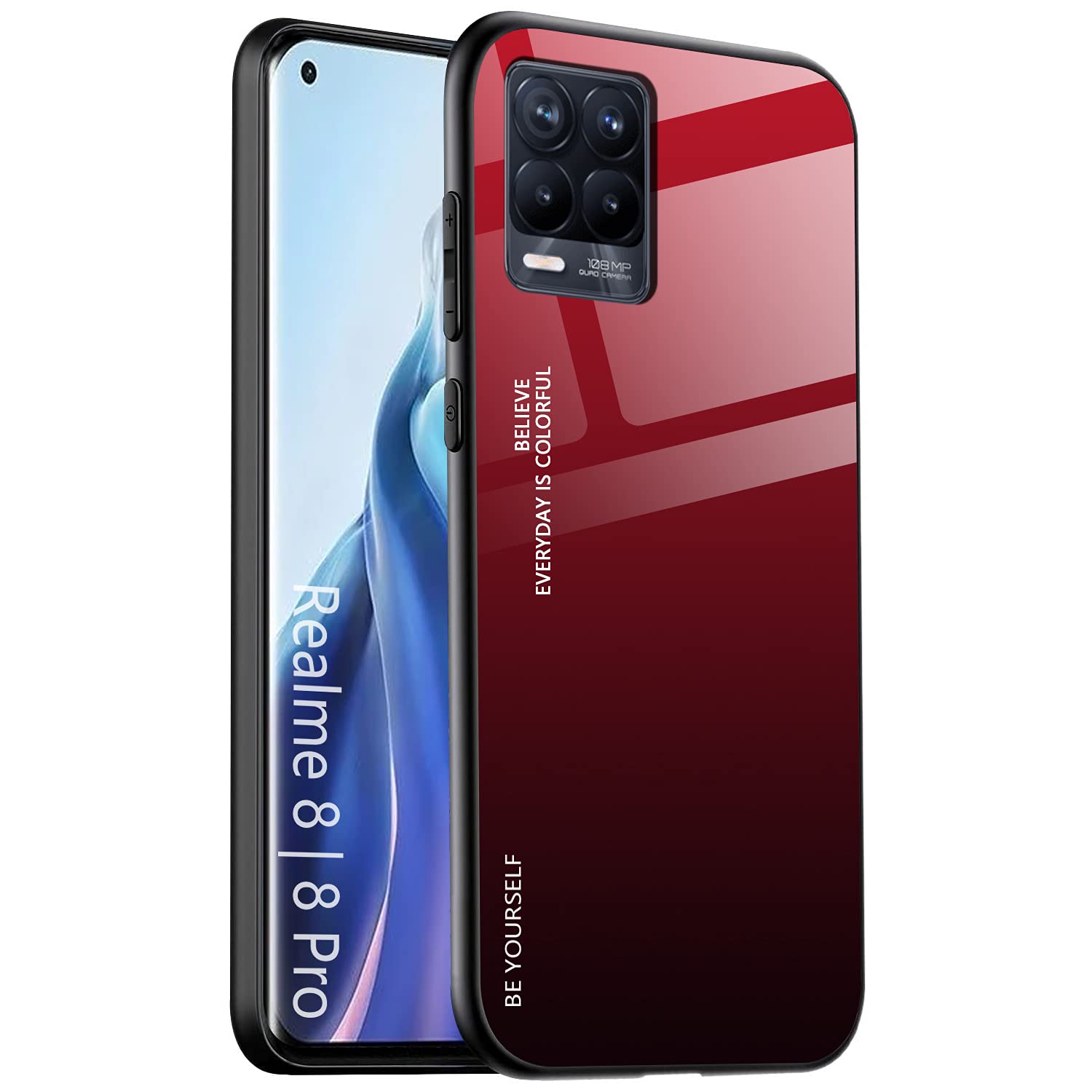 Custodie Vetro Per Realme 8 4g in Cover per Cellulari