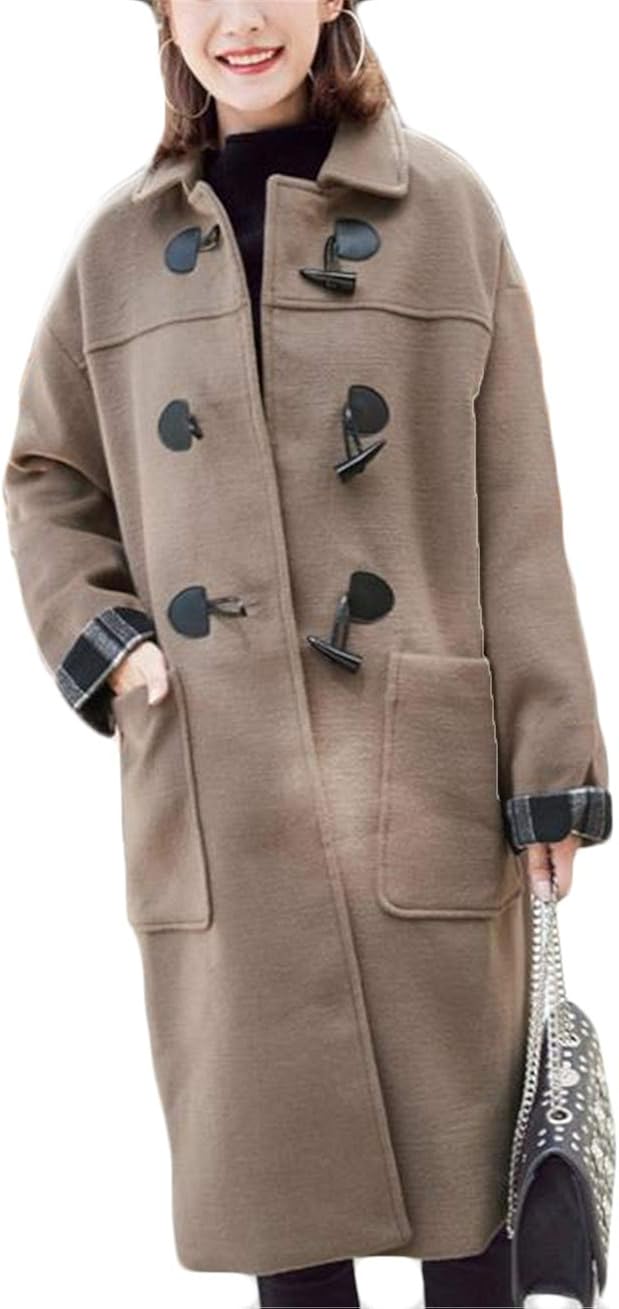 85 Off ジャンーウェ レディース ダッフルコート ロングコート 女性 冬 コート 通勤 アウター 折り襟 ゆったり 通学 カジュアル