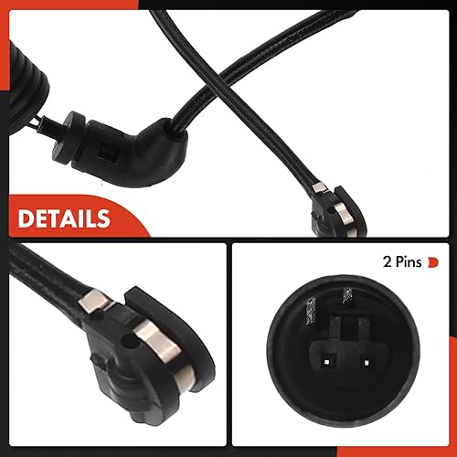 Miniatura 8 de A-Premium Sensores de desgaste de pastillas de freno de disco compatibles con BMW E53 Series X5 2000-2006 L6 3.0L V8 4.4L 4.6L 4.8L lado delantero y