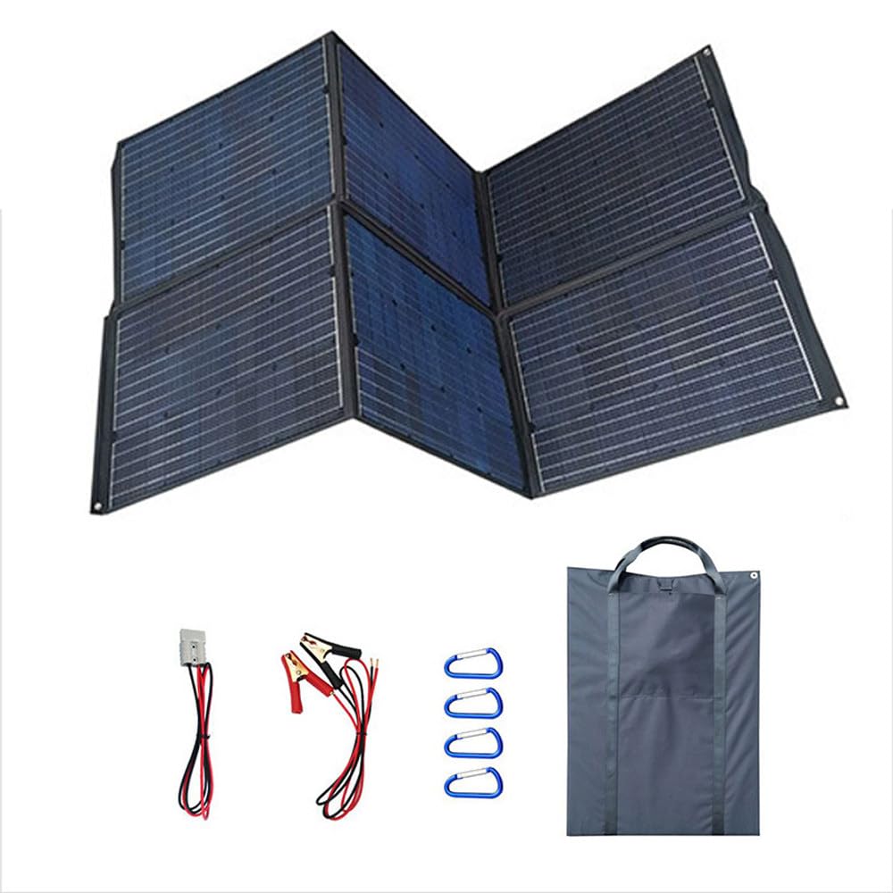Ładowarka do panelu słonecznego 500 W, składany przenośny panel słoneczny, wodoodporna ładowarka słoneczna, odpowiednia do uprawiania turystyki pieszej, wędrówek z plecakiem, biwakowania,350W