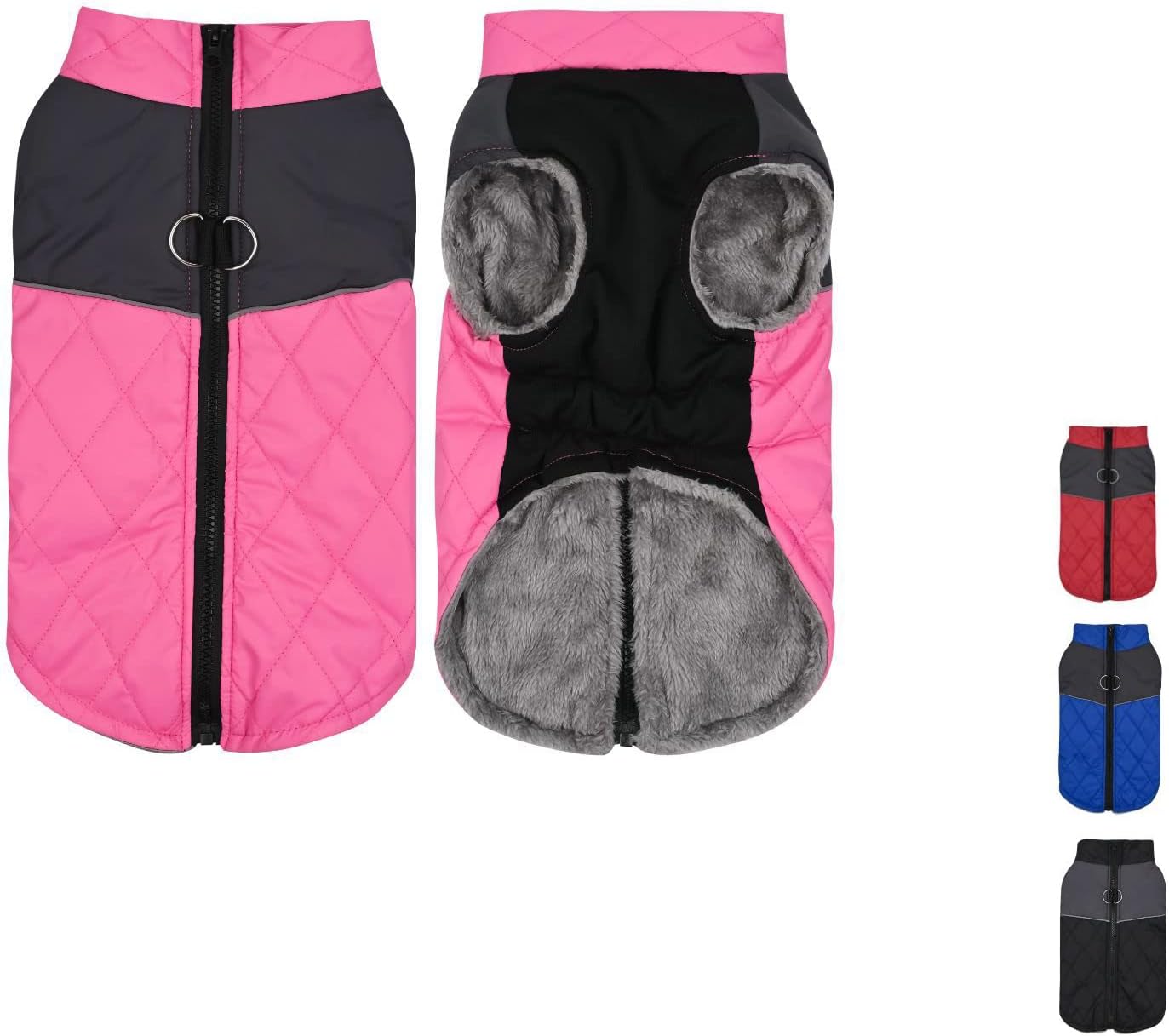 FANSU Hundemantel Winter Jacke - Wasserdicht Für Große Hunde 5-30kg (XL Braun)