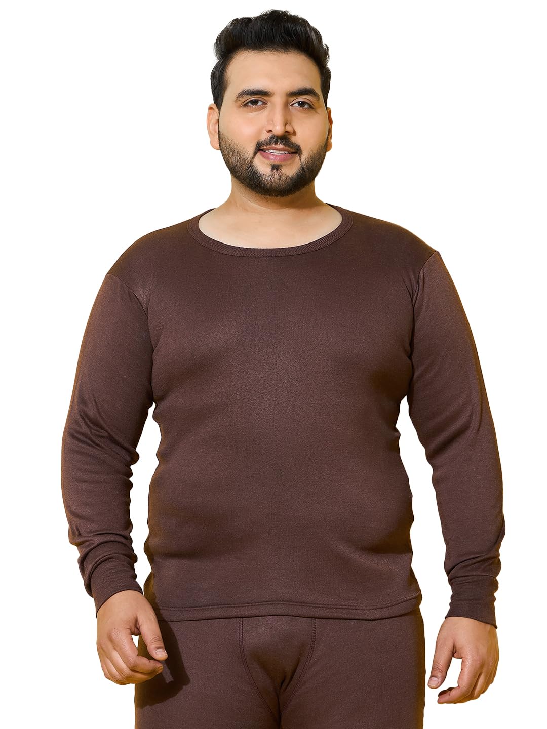bigbanana Men's Regular Fit Solid Thermal Top-picture-15
