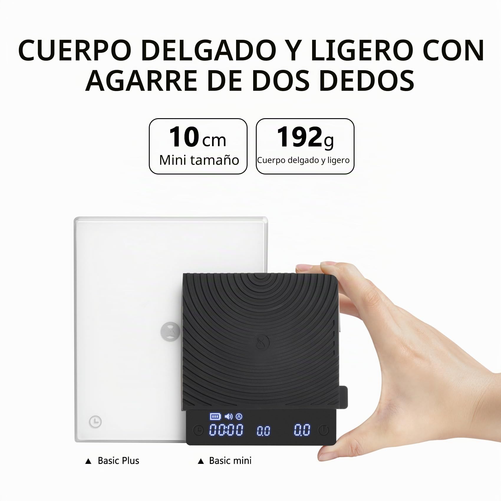 TIMEMORE Báscula de café básica, báscula electrónica multifunción, báscula digital de cono de goteo con temporizador, ultra delgada y ligera, báscula digital de cocina para hornear, cocinar