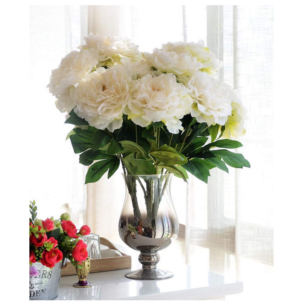 Fleurs artificielles bouquet pivoine pour remplacer les fleurs fraîches qui fanent vite