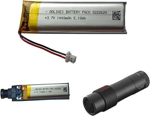 Miniatura 7 de AOLIKES Reemplazo de batería Lipo recargable de 3.7 V 1400 mAh 5.18 Wh, para auriculares Bluetooth de motocicleta Sena 50R, reemplazo de batería
