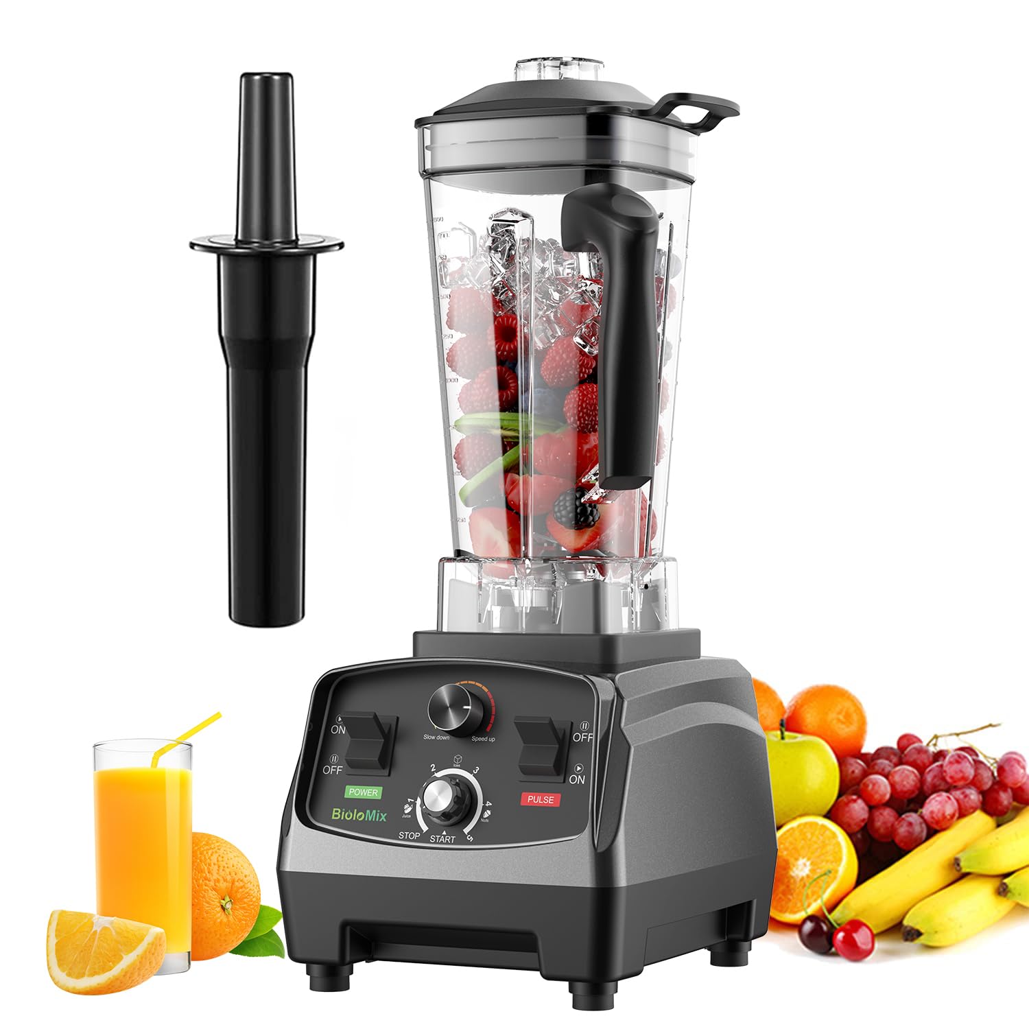 BioloMix ブレンダー 1900ml BioloMix Professional Countertop Blender - High Power 2200W