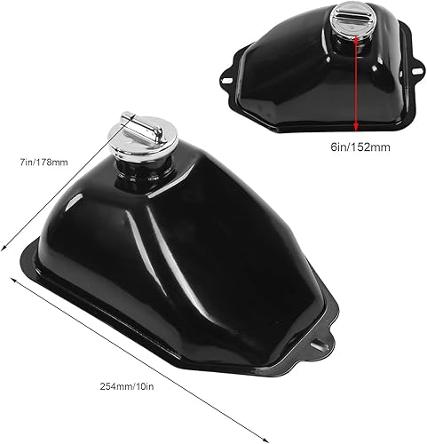 Miniatura 5 de Tanque de combustible para cuatrimotos, tanque de gasolina profesional a prueba de fugas impermeable con tapa de metal para 50 cc, 70 cc, 90 cc, 110