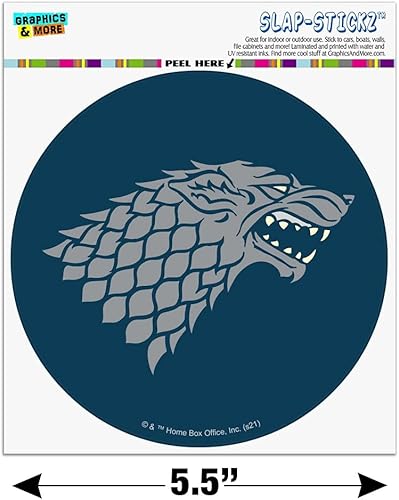 Miniatura 6 de Juego de Tronos Stark Sigil Automotive Car Window Locker - Adhesivo para parachoques