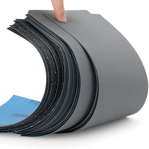 Miniatura 17 de LotFancy Papel de lija de grano 2500, 45 unidades, papel de arena seca húmeda de 9 x 3.6, hoja de lijado de carburo de silicio para metal automotriz